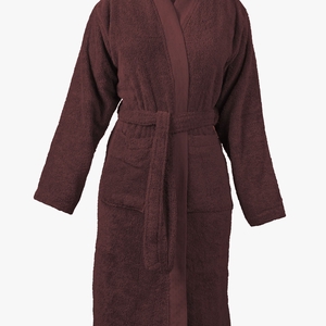 Peignoir modèle Kimono - Amarante - En coton Biologique