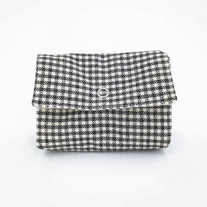 Mini pochette vichy noir & blanc