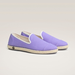 Espadrille femme en coton recyclé, violet