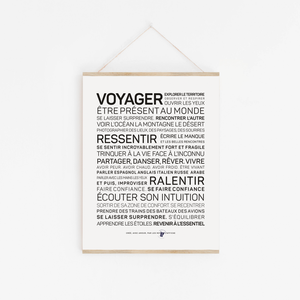 Affiche "Voyager"