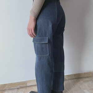 Pantalon cargo jean clair ~ femme
