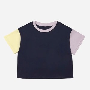 T-SHIRT CROP-TOP COLORBLOCK