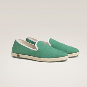 Espadrille femme en coton recyclé, vert