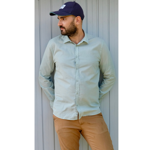 La chemise légère mixte en coton bio | Vert pastel
