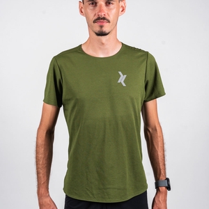 T-shirt Homme AERA Kaki 1.63 kgCo2eq - Made in France et recyclé