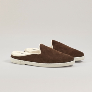 Mule homme cuir, mocha