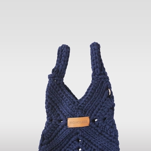 TOP BAG Crochet  - Bleu marine
