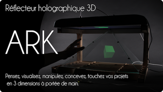 Hologramme 3d D'un Homme Sur Fond De Technologie