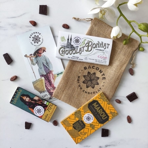 Coffret initiatique de chocolat noir Bean-to-bar d'Asie