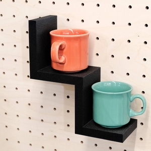 Étagère escalier abstrait porte objets minimaliste en impression 3D