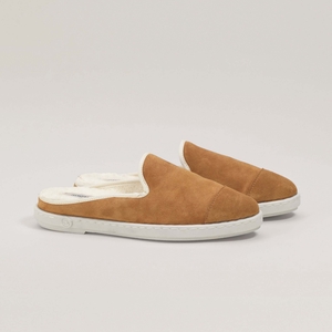 Mule femme cuir, camel