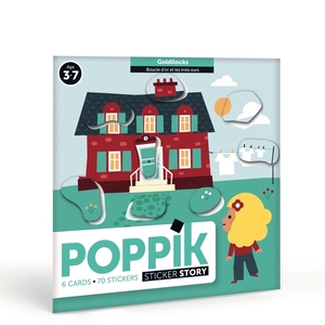 6 cartes + 70 stickers BOUCLE D'OR (3-7 ans)