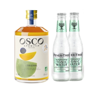 Kit cocktail Kirosco : OSCO L'Original bio (70cl) & sodas fleur de sureau (2x 20cl)
