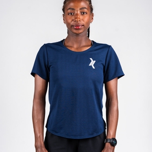 T-shirt Femme AERA Bleu 1.35 kgCo2eq - Made in France et recyclé