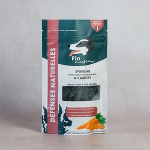 Friandises pour chien à la spiruline et à la carotte