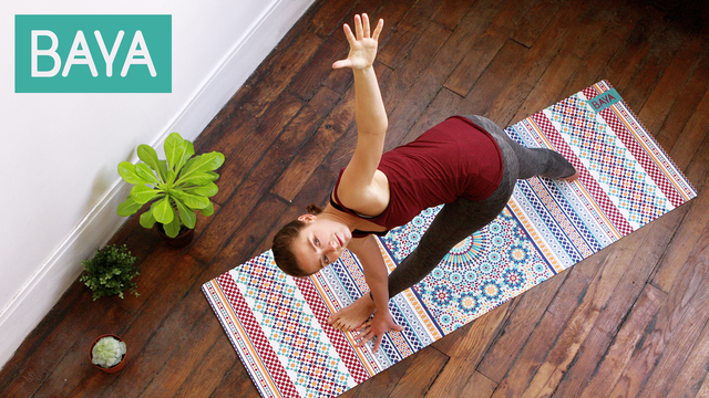 1 tapis de yoga antidérapant gris., Mode en ligne