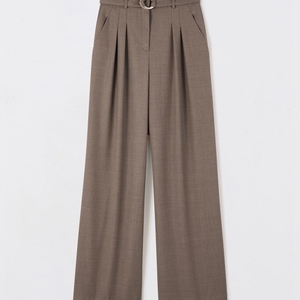 Pantalon tailleur Panama - Marron Glacé