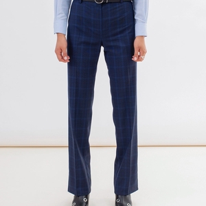 Pantalon tailleur Berlin - Tartan Bleu