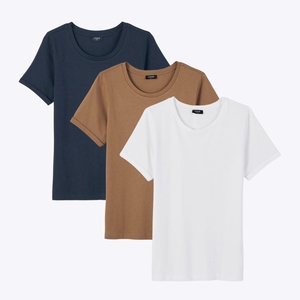 Coffret T-shirt Blanc & Bleu Nuit & Camel