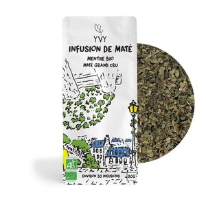 Infusion de Maté - Menthe BIO Grand Cru 80g